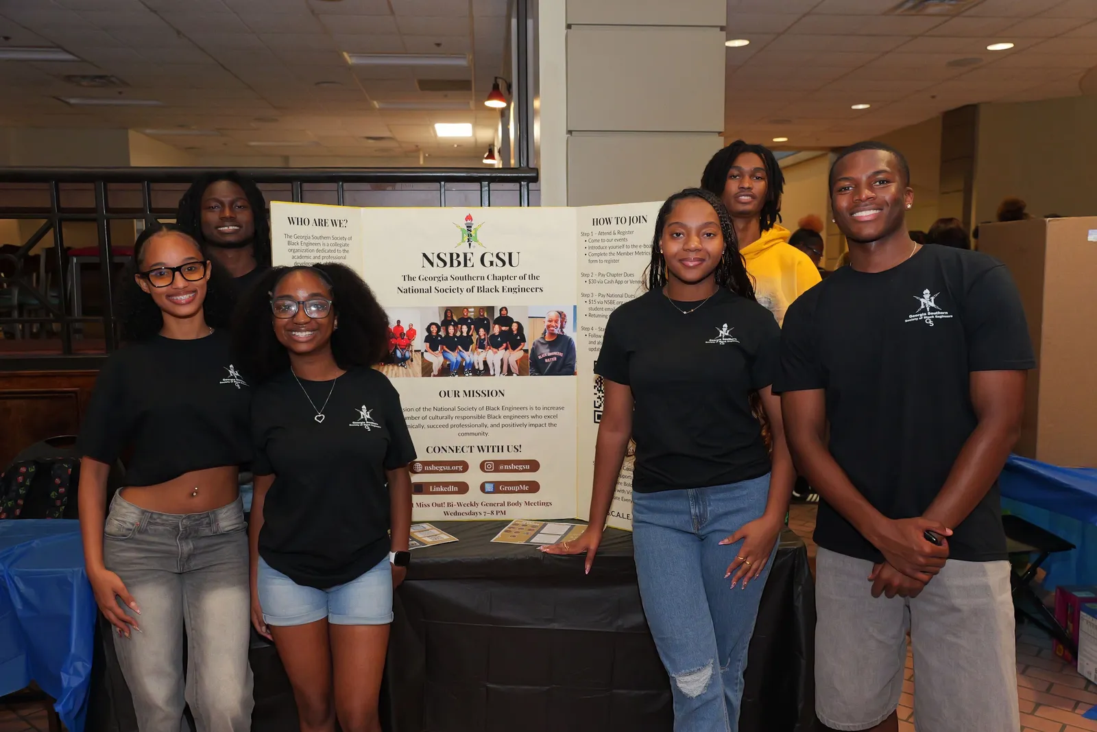 NSBE GSU members at a chapter partnership event