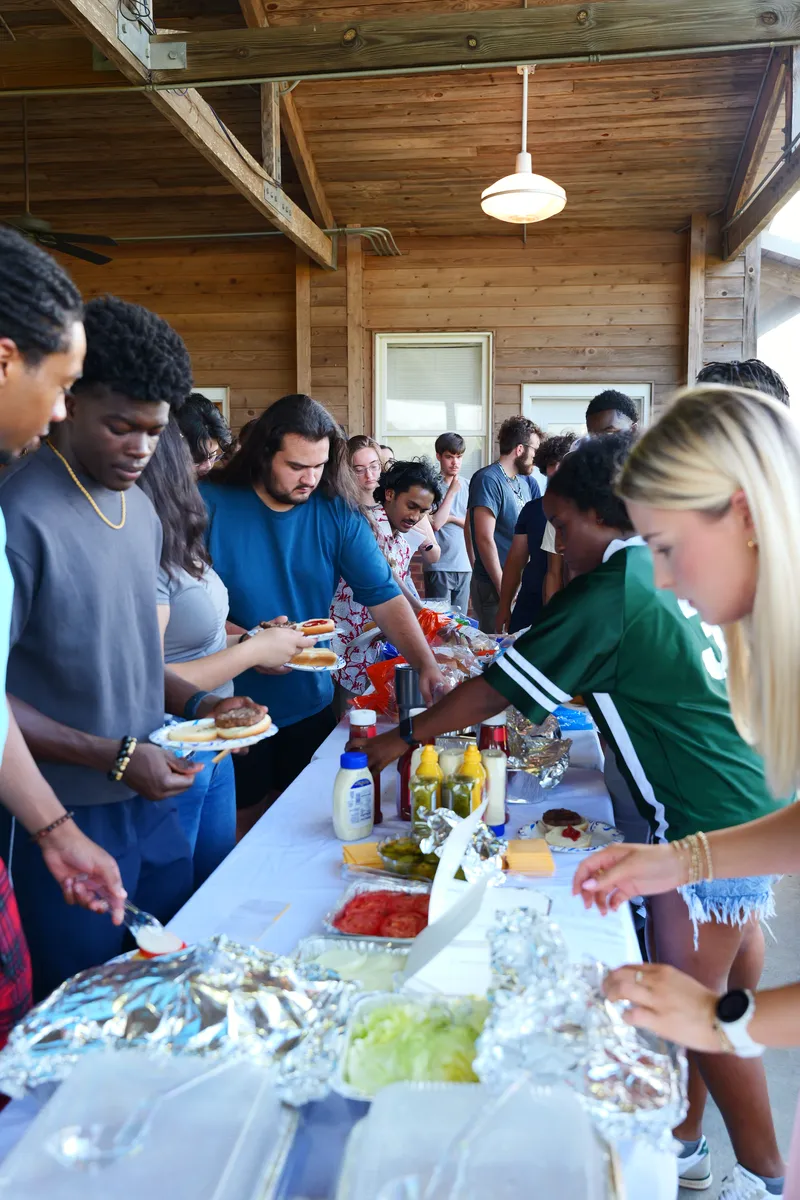 NSBE GSU members participating in the STEM Cookout